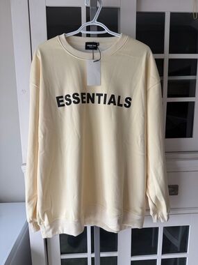 Cream Logo Crewneck Sweater